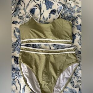 Olive Green Bikini Set